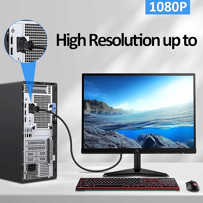 DVI to HDMI Adapter Bi-Directional DVI-D 18+1 Male to HDMI Female Converter Single Link Full HD 1080P@60Hz Adapter Connector for Computer Monitor HDTV LCD/DVD -2pcs