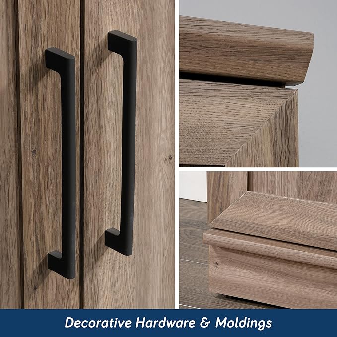 Sauder HomePlus Storage Cabinet/ Pantry cabinets, Salt Oak finish