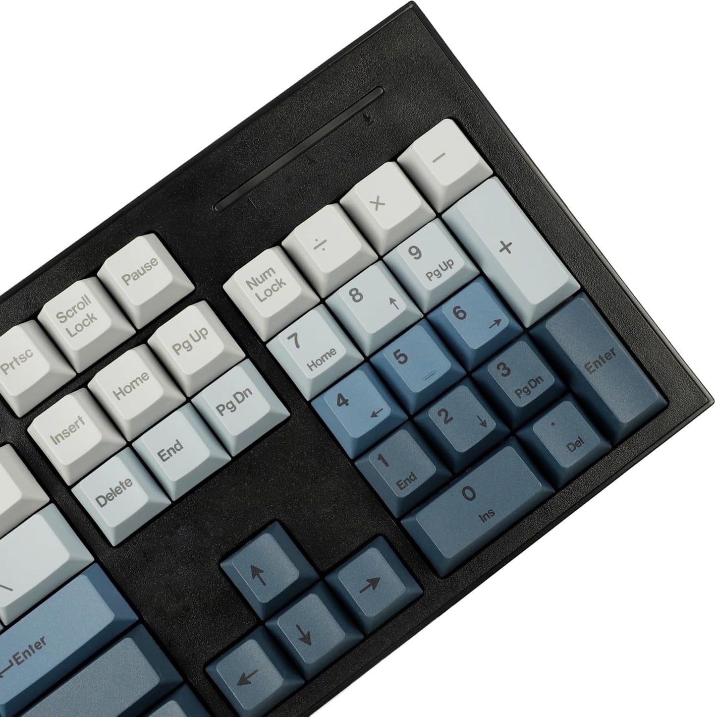 YMDK PBT Gradient Keycaps Cherry Profile Dye Sub Mac Keyset for ANSI ISO 104 TKL GK61 96 75 GMMK NCR80 Mx 1.7mm