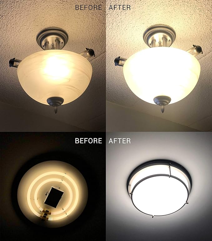 7" LED Light Engine - 8.39" Overall, 28W 2450LM, 5000K Daylight, Dimmable Retrofit Kit for Ceiling Lights, Ceiling Fans, Pendants, Lanterns, Garden Fixtures, UL Certified