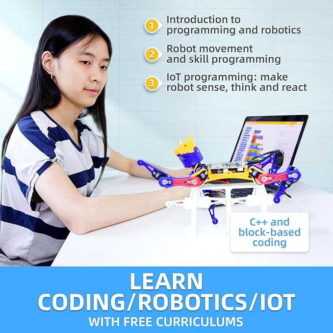 Robot Dog Bittle X V2 (Pre-Assembled) | Robotics Kit | Coding Smart Robot Kit, Voice Control, Programmable Quadruped Robot, Open Source, STEM & Robotics Education