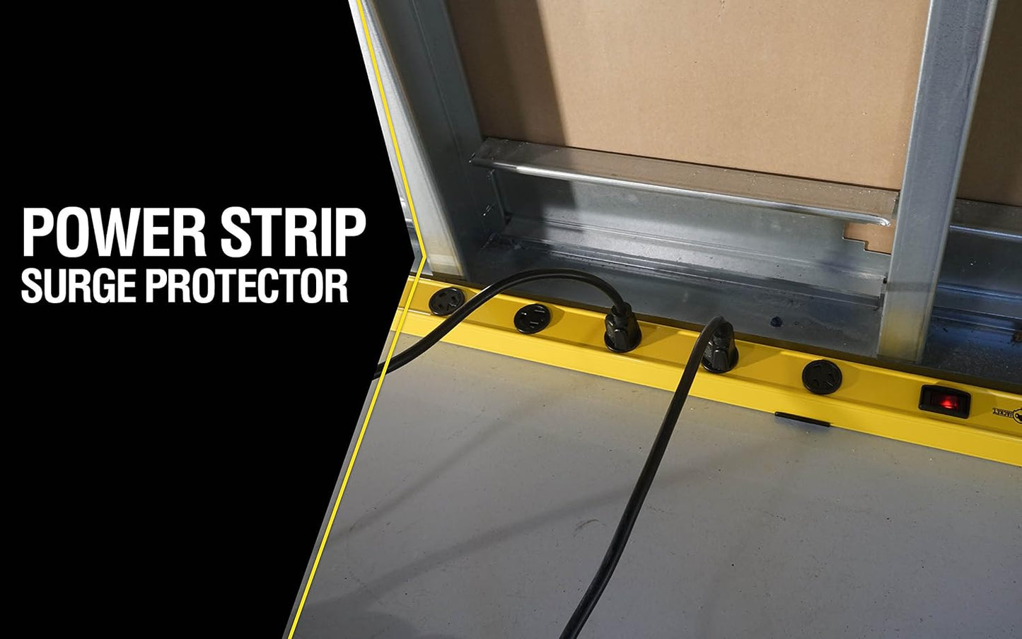 Yellow Jacket 5154 Metal Power Strip, 4-Foot with 510J Surge Protector, 12 Outlets