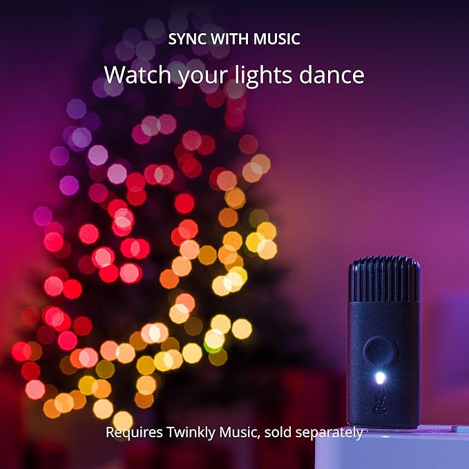 Twinkly App-Controlled 105ft Smart String LED Lights with 400 RGB+W LEDs- WiFi & Bluetooth Connectivity, Sync with Music, Indoor/Outdoor Use (IP44), Compatible with Google Assistant & Amazon Alexa