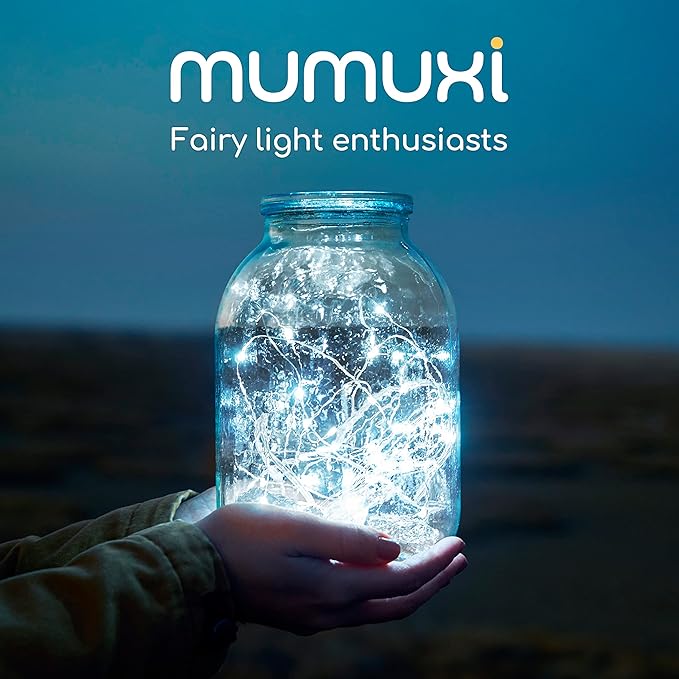 MUMUXI 24 Pack 7.2ft LED Fairy Lights Battery Operated, 20 Mini Battery Powered String Lights for Centerpiece Table Decorations, Wedding Party Bedroom Mason Jar Christmas, Cool White