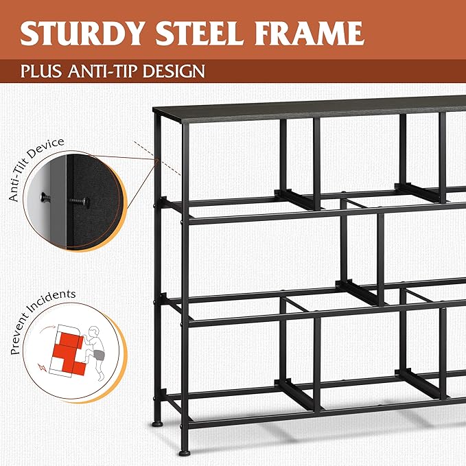 WLIVE 8 Drawer Dresser for Bedroom, Fabric Black Dresser with Large Storage Drawer Unit for Entryway, Chest of Drawers for Living Room