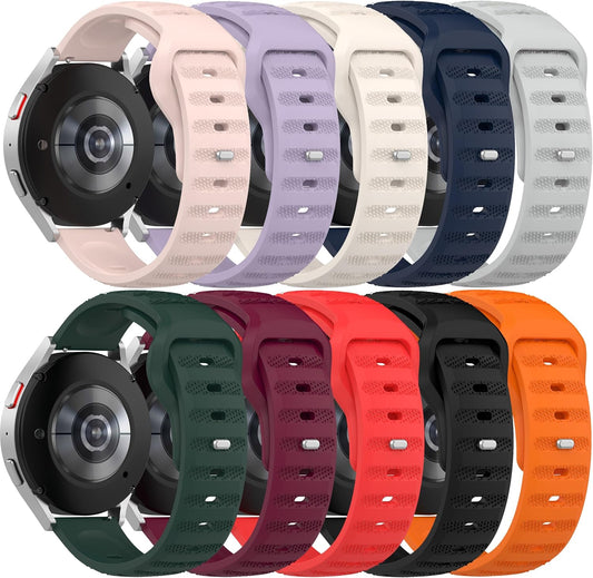 FitTurn 10pack 22MM Bands for Cubitt CT4/CT2 Pro Smartwatch, Replacement Silicone Watch Bands, Quick Release Rubber