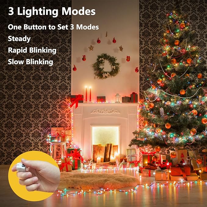 12 Pack Valentine's Day Fairy Lights Battery Operated, 3 Speed Modes, Extra 12 Batteries for Replacement, 7Ft 20 LED Mini String Light, Waterproof Twinkle Firefly Lights, Multi-Colored
