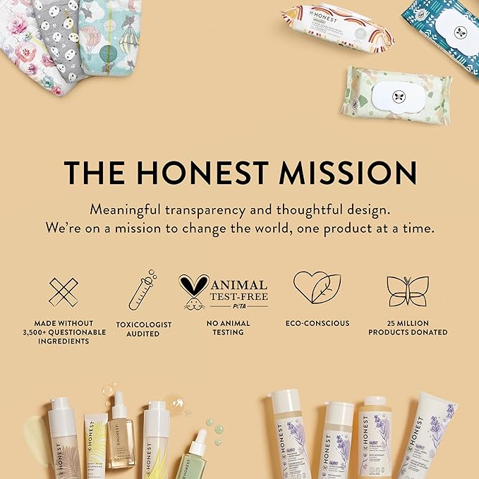 The Honest Company 2-in-1 Cleansing Shampoo + Body Wash and Face + Body Lotion Bundle | Gentle for Baby | Naturally Derived | Citrus Vanilla Refresh, 18.5 fl oz