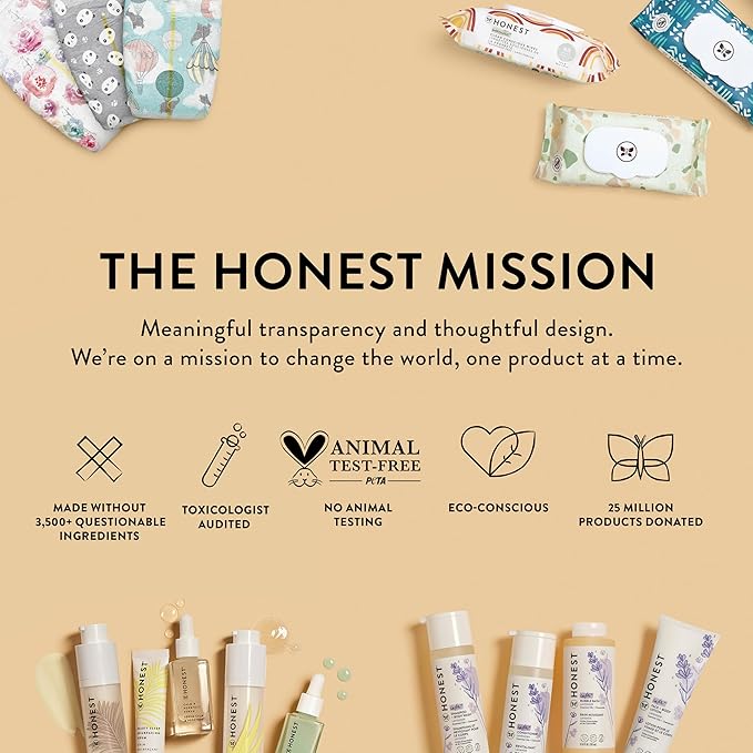The Honest Company 2-in-1 Cleansing Shampoo + Body Wash and Face + Body Lotion Bundle | Gentle for Baby | Naturally Derived | Sweet Almond Nourish, 18.5 fl oz