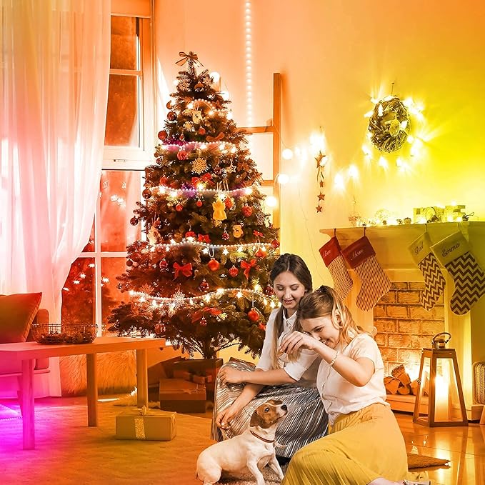 DAYBETTER Led Lights for Bedroom, 32.8ft Led Strip Lights RGB Color Changing Strip Light with Remote Control, Led Light for Room Decor, Home Decor
