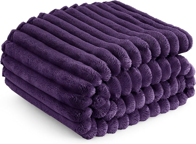 Bedsure GentleSoft Purple Throw Blanket for Couch - Super Soft Cozy Blankets for Women, Cute Small Blanket for Girls, 50x70 Inches