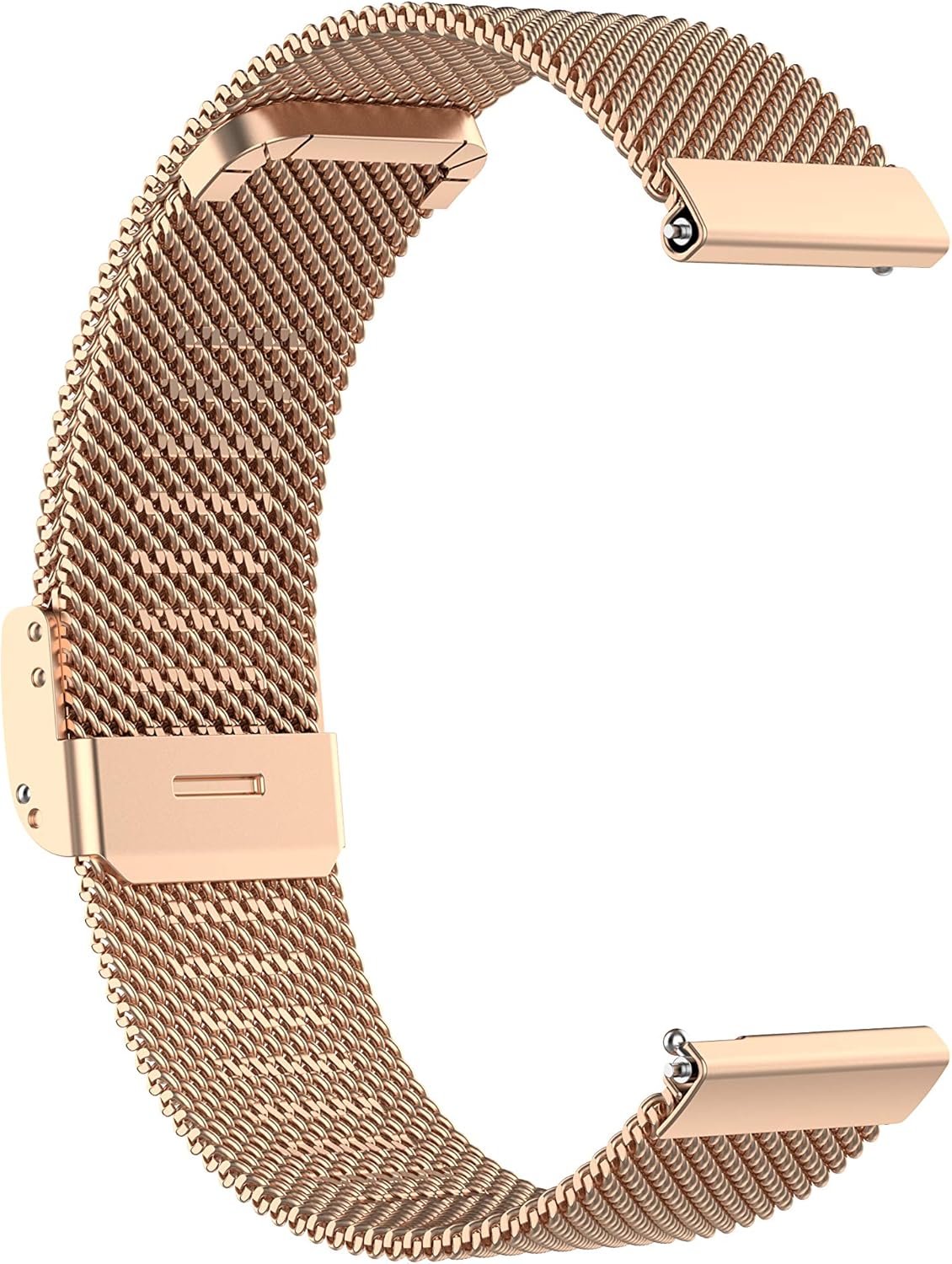 E ECSEM Metal Loop Bands for iTouch Sport 4, Adjustable Stainless Steel Replacement Wristbands with Quick Release