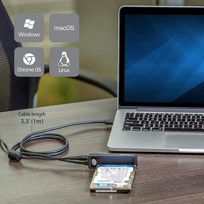 StarTech.com USB-C to VGA Adapter - White - 1080p - Video Converter For Your MacBook Pro / Projector / VGA Display (CDP2VGAW)