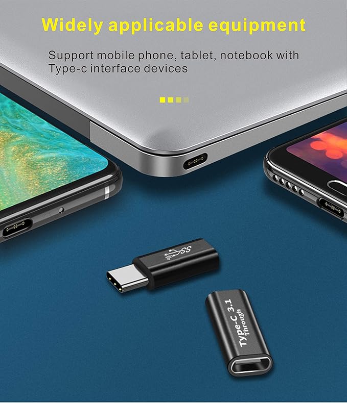 BOLS USB C Adapter (4 pcs), Support USB C Full Function, Support 10GBbps Rate, Audio and Video, Fast Charging Adapter…
