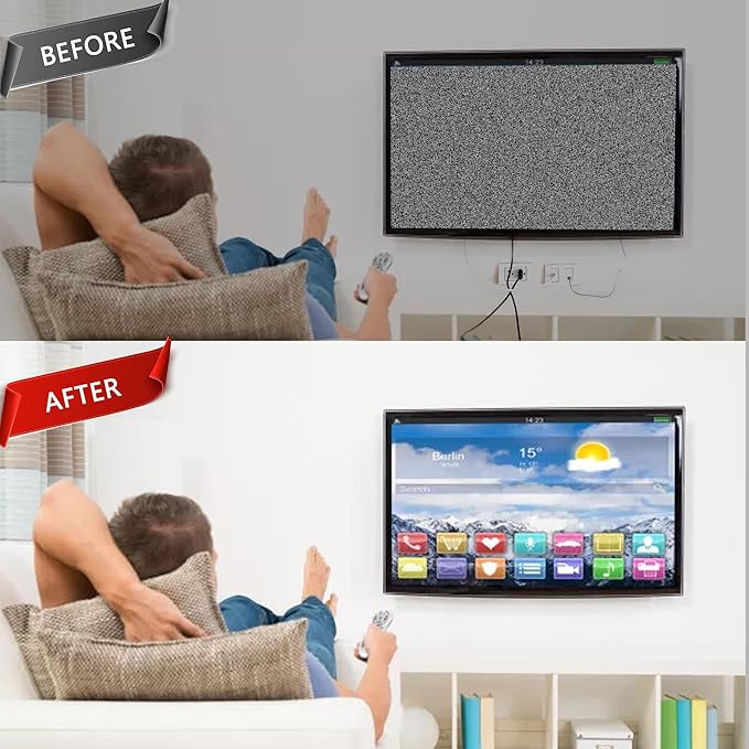 ROOWINTOO TV Cord Hider in Wall Cable Management Kit for TV, Behind Wall TV Wire Kit Cable Hider,Includes 2 Pass-Throughs and Hole Saw Drill Attachment