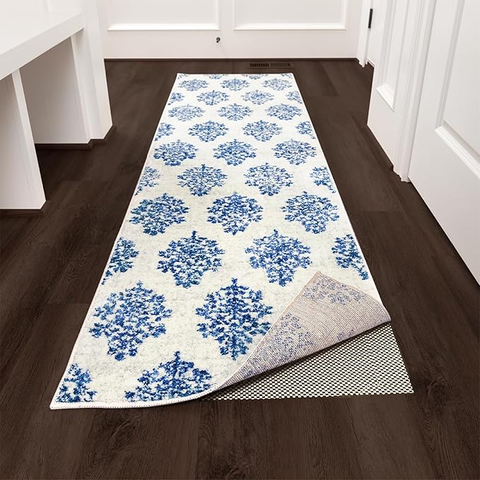 Veken 2x12 Ft Rug Pad Gripper for Hardwood Floors, Non Slip Rug Pads for Area Rugs, Thick Rug Grippers for Tile Floors, Under Carpet Anti Skid Mat, Keep Your Rugs Safe and in Place