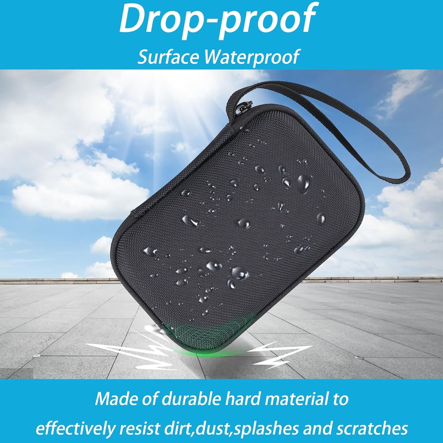 khanka Hard Case for Anker 20,000mAh Portable Charger, 22.5W High-Speed Power Bank with Built-in USB-C Cable