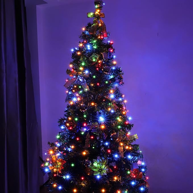 100-1000 LED Christmas Lights, Low Voltage Fairy String Lights with 8 Modes, Ideal for Xmax Tree, Garden, Home, Party, Halloween Festival Deco (Mixed-Color, 300 LEDs)