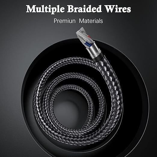 HDMI Cable for iPhone 6.6ft, Upgraded 1080P HDTV HDMI Cable Adapter Connector, Digital AV Video Sync Screen Compatible Converter for iPhone/i-Pad Devices(6.6ft, Grey)
