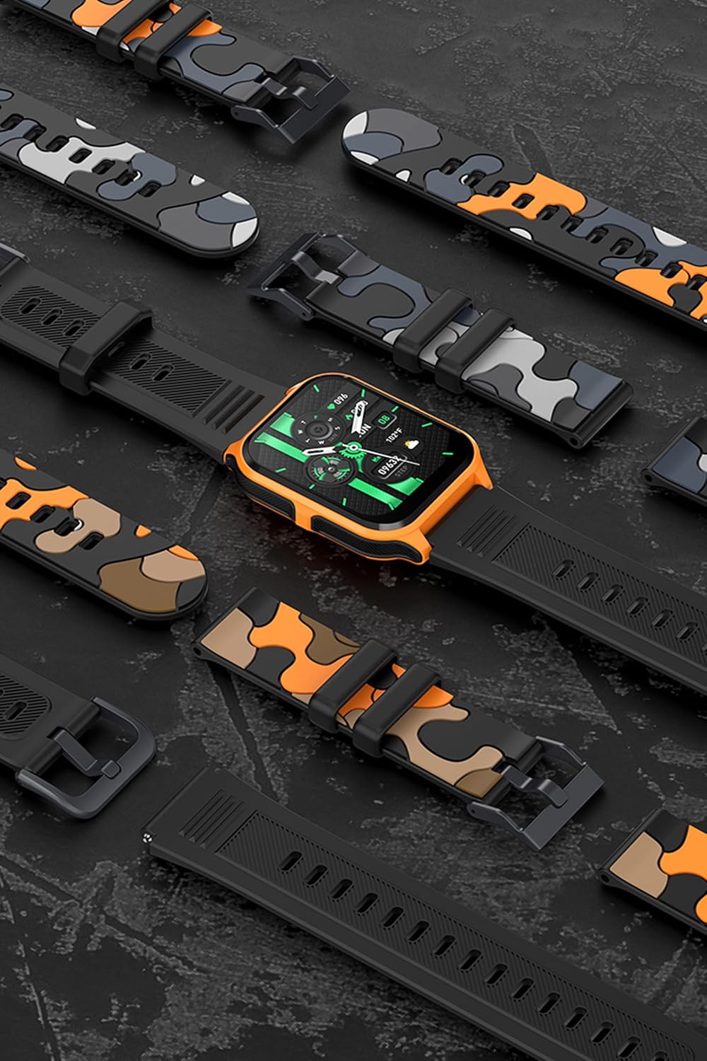Yihou Rugged Military Smart Watch for Men, 1.83" Outdoor Running Smartwatch with Answer/Make Call, 100 Sport Modes