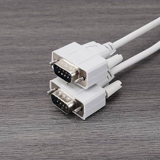 ECSiNG 2Pcs DB9 Serial Splitter Cable Replacement DB9 9 Pin 1 Female Ale to 2 Male Rs232 Serial Splitter Adapter Accessories for Connecting Computers Digital Machine Tools