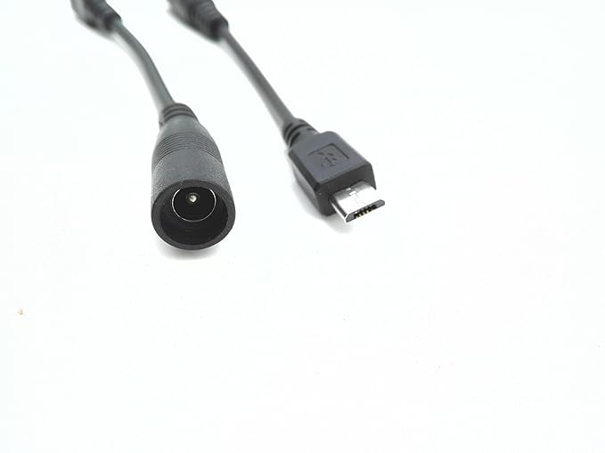 zdyCGTime (2-Pack) Universial V8 Micro USB M to 5.5x2.1mm F DC Power Supply Charger,Computer Cables & Connectors,Power Cables & Connectors, Micro-USB Connector Adapter Power Line