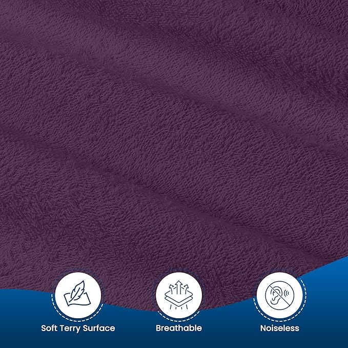 Utopia Bedding Waterproof Mattress Protector Twin Size, Premium Terry Mattress Cover 200 GSM, Breathable, Fitted Style with Stretchable Pockets (Purple)