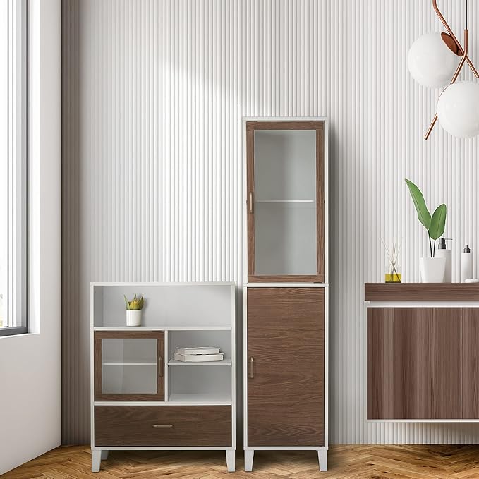 Teamson Home Tyler Wooden Storage, Floor Cabinet