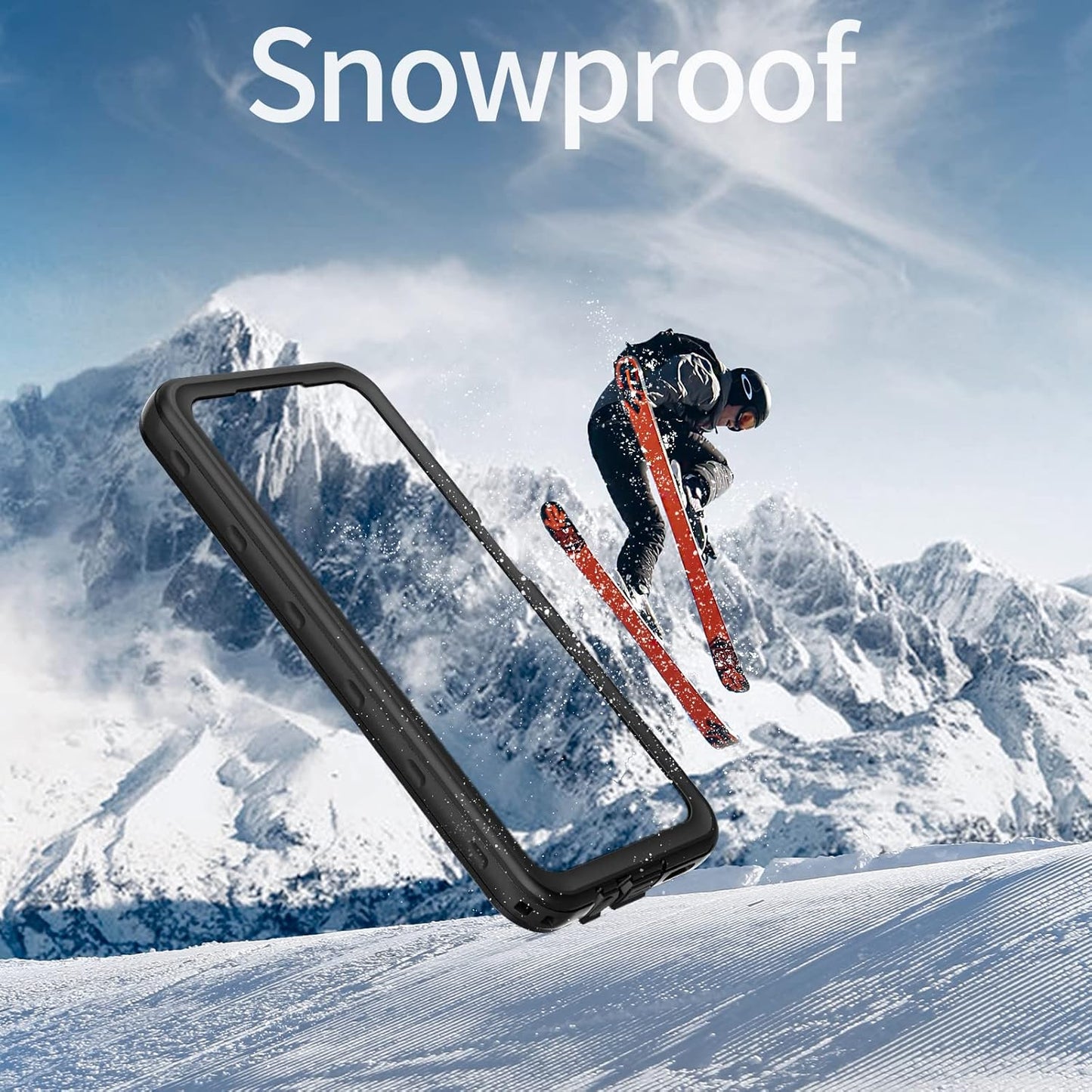 Mangix Galaxy A14 5G Case: IP68 Waterproof, Dustproof, Shockproof, Full Body Rugged Clear Cover with Built-in Screen