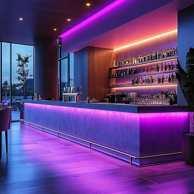 Short LED Strip Lights Purple 5V USB Not Dimmable Flexible COB LED Rope Lights 320LEDs/m Purple Super Bright Bendable Small Tape Lights for Living Room TV Lights Decoration (3.28FT/1M)