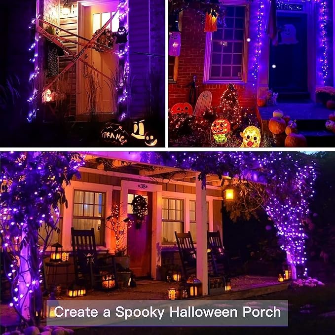 led Fairy Lights Waterproof 16.4ft String Lights Battery Operated for Wedding, Home, Garden, Party, Christmas Decoration, Purple