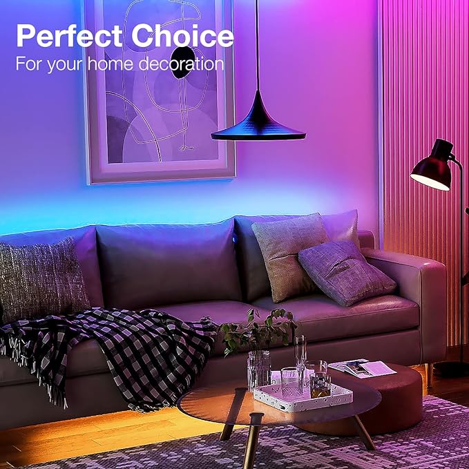 DAYBETTER Led Strip Lights 200 ft(2 Rolls of 100 ft) Smart Strips with App Control Remote, Led Lights for Bedroom, Music Sync Color Changing for Room Home Decor Party Festival