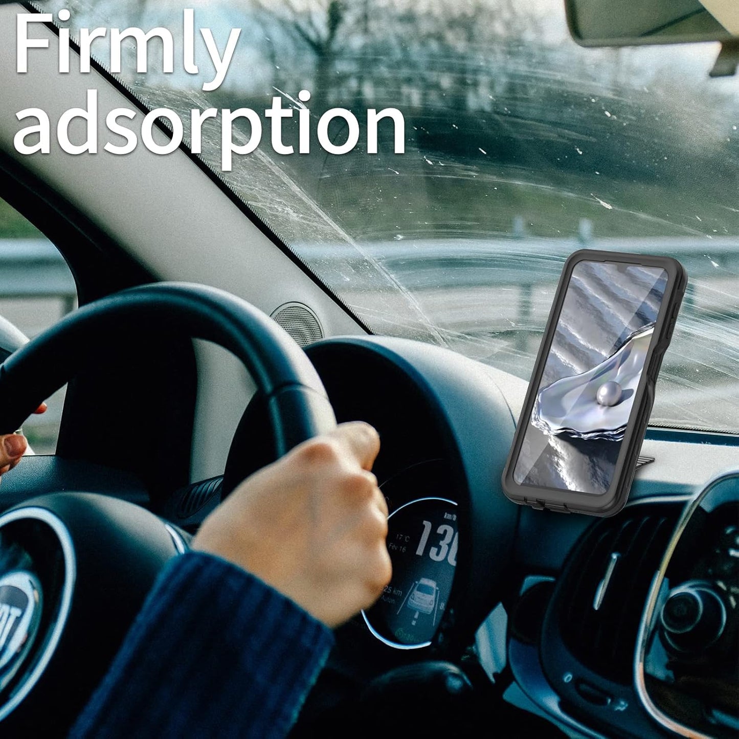 Mangix Galaxy A14 5G Case: IP68 Waterproof, Dustproof, Shockproof, Full Body Rugged Clear Cover with Built-in Screen
