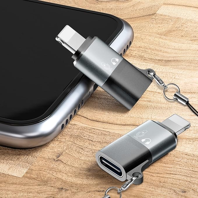 USB C to Lig-htn-ing adapter, iO-S OTG adapter, suitable for connecting wireless microphones, USB flash memory, speakers, card readers, mice, keyboards, and other devices to mobile phones and tablets