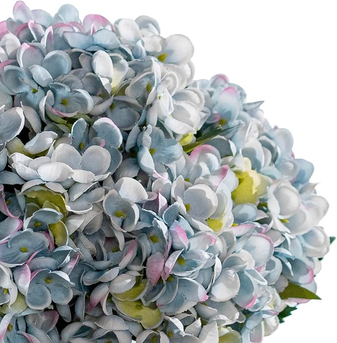 10PCS Faux Hydrangea Flower Hydrangea Artificial Flowers Hydrangea Bouquet Faux Flower Table Centerpieces for Home Wedding Bridal Bouquet Office Party DIY Floral Decor