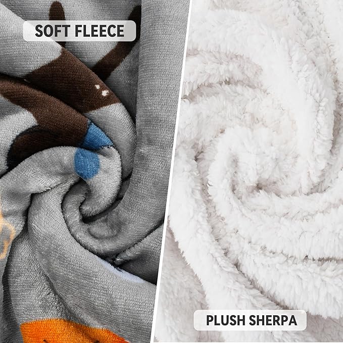 Catalonia Sherpa Wearable Blanket with Sleeves & Foot Pockets for Adult Women Men, Comfy Snuggly Wrap Sleeved Throw Blanket Robe, Gift Idea