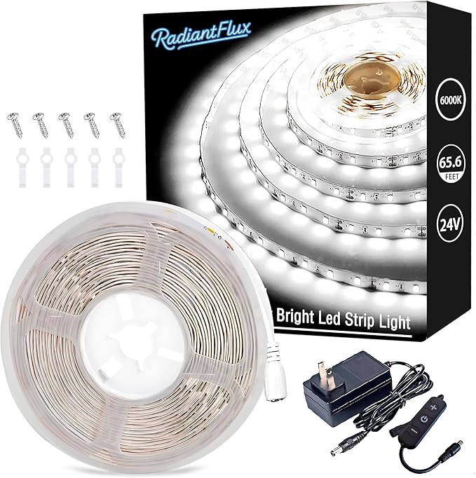Led Strip Lights 65 ft for Living Room, 1200 Leds DIY Home Decor for House Warming Super Bright LED Tape Rope Lights for Kitchen, Vanity Mirror, Flexible LED Light Strips for christmas decor
