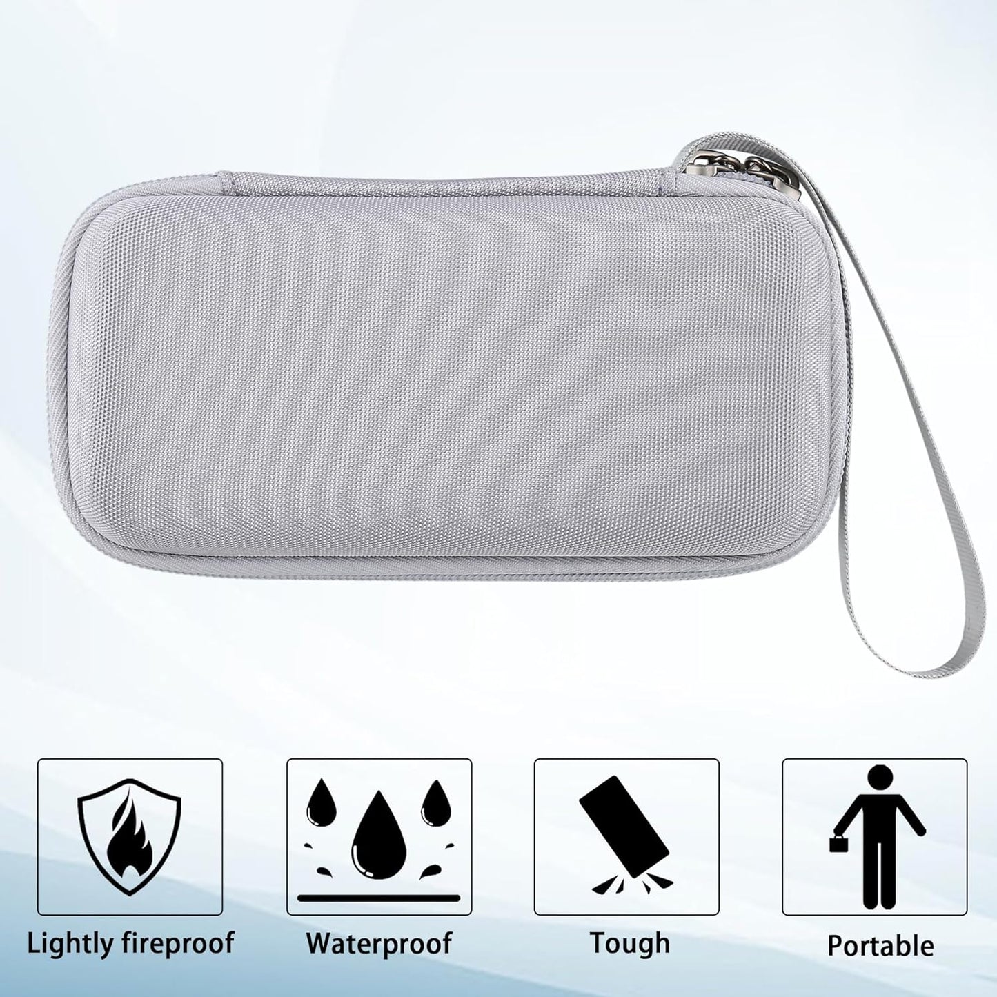 khanka Hard Travel Case Replacement for Anker MagGo 6.6k/10K Magnetic Power Bank/USB-C Adapter, 10k Power Bank, Case
