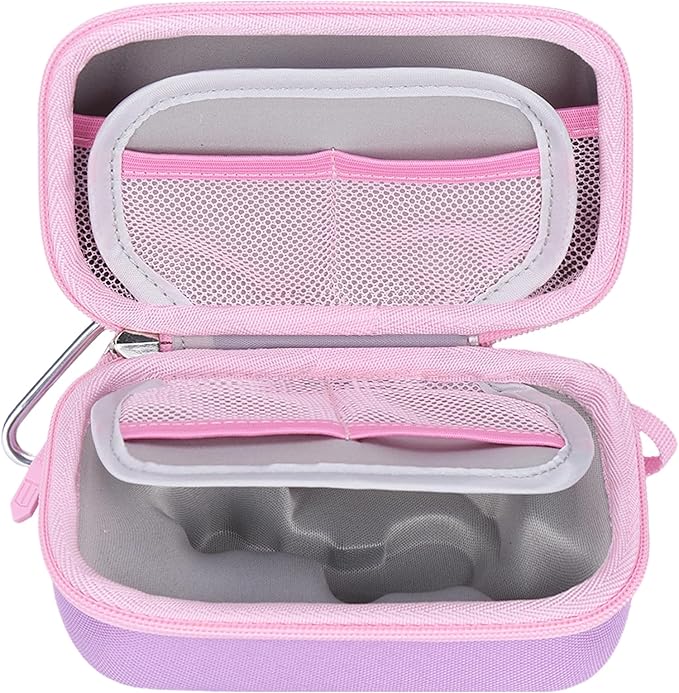 Hard Case Compatible for Moonlite Mini Projector and Story Reels, Storybook Projector Protective Storage Shell, CASE ONLY (Purple&Pink)