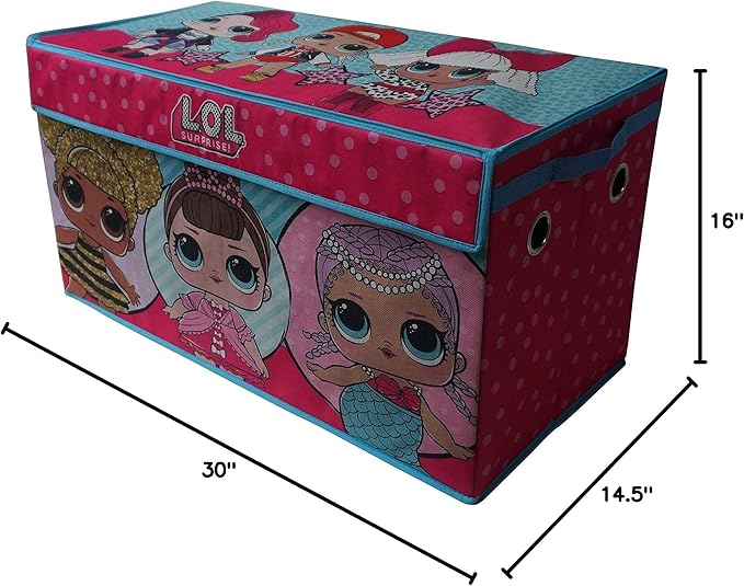 LOL Surprise Collapsible Storage Trunk, Multicolor