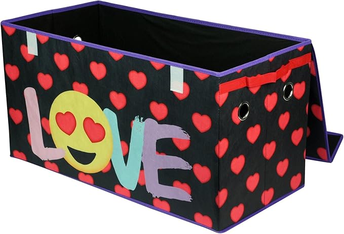 Idea Nuova Emoji Pals Love Collapsible Storage Trunk