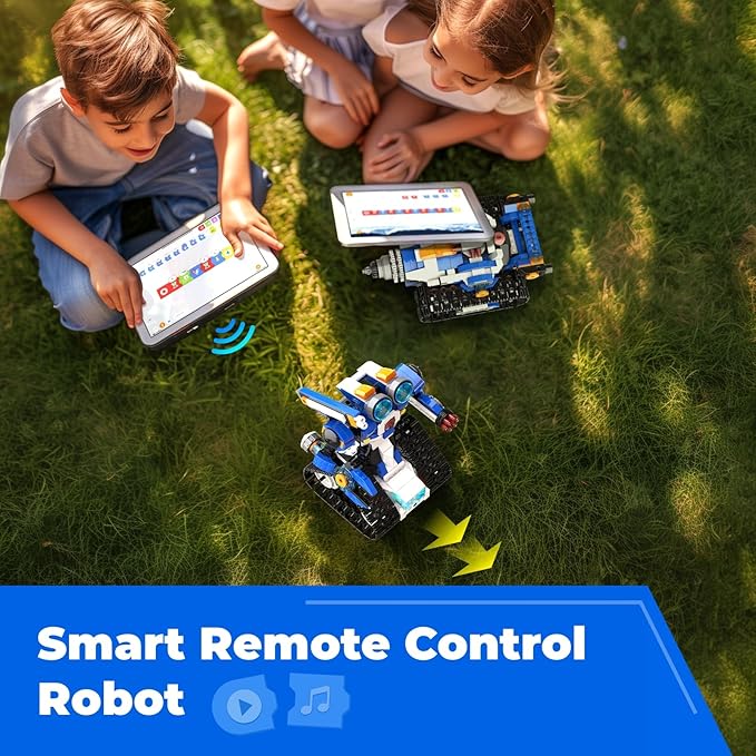 STEM Robot Toy 6-in-1 Robot Building Kit for Boys Age 8-12, APP Remote Control STEM Coding Toys, Educational Robotics Gifts for Boys Girls Kids Ages 7 8 9 10 11 12 (480 Pieces)