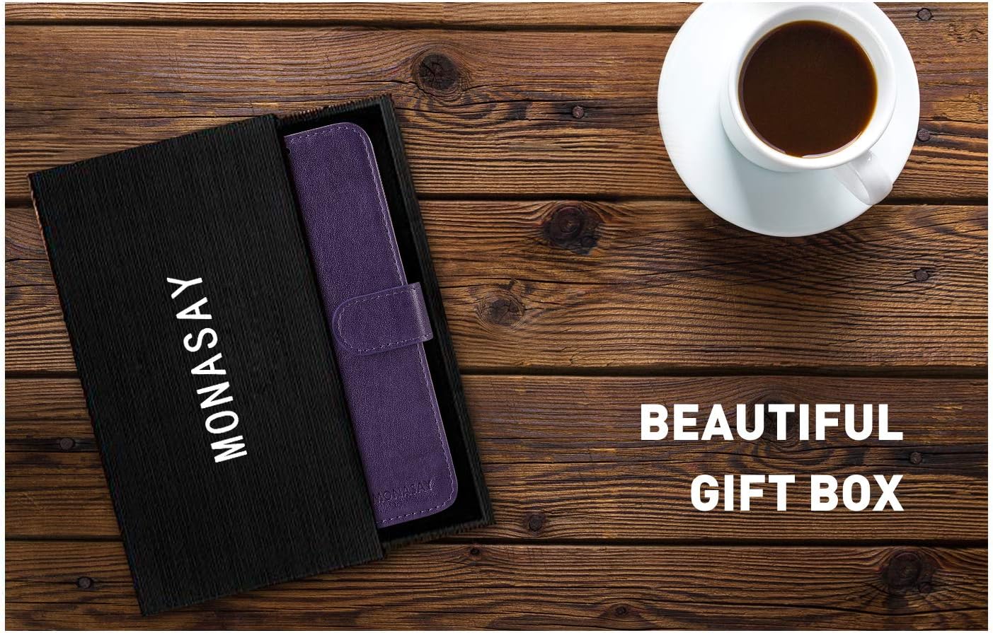 MONASAY Wallet Case for Galaxy S9, 5.8-inch, RFID Blocking, Flip Folio Leather Cell Phone Cover with Credit Card Holder
