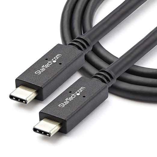 1m 3 ft USB C Cable with Power Delivery [5A] - M/M - USB 3.1 [10Gbps] - USB-IF Certified - USB 3.1 Type C Cable - USB 3.1 Gen 2