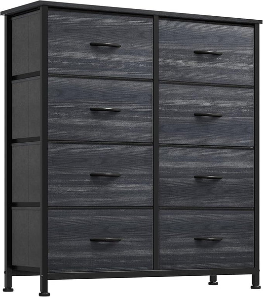 YITAHOME Dresser with 8 Drawers - Fabric Storage Tower, Organizer Unit for Bedroom, Hallway, Closets - Sturdy Steel Frame, Wooden Top & Easy Pull Fabric Bins
