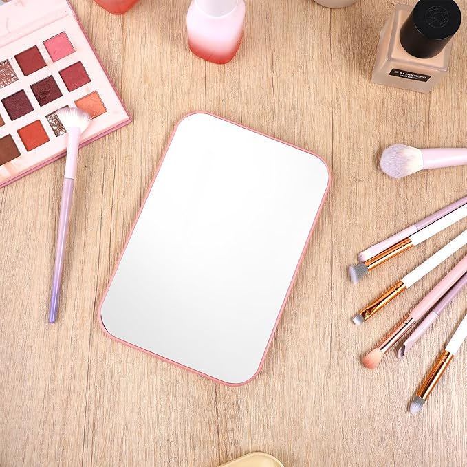 12Pack 8" Desktop Makeup Mirror, Travel Makeup Desk Mirror, Spa Party Mirrors 90°Adjustable Portable Folding Travel Mirrors for Spa Party, Girl, Women, Beauty Birthday Gift