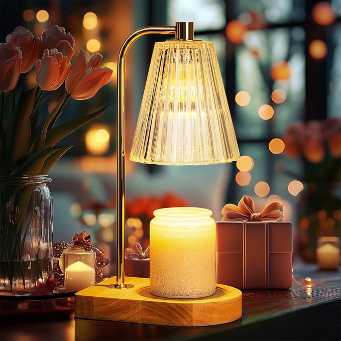 Marycele Candle Warmer Lamp with Timer, Unique Thanksgiving Gifts for Women Girls Sister Teacher with Best Wishes, Wax Melts Warmer for Jar Candles
