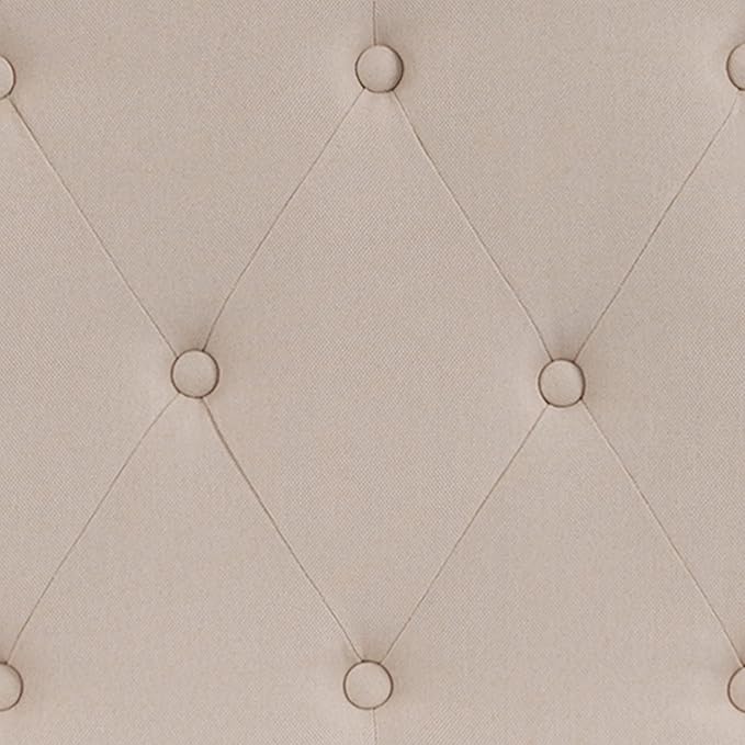 Flash Furniture Cambridge Button Tufted and Diamond Stitched Upholstered Full Size Headboard in Beige Fabric