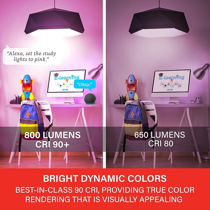 Sengled Matter LED Smart Light Bulb (A19), Multicolor, Compatible with Alexa, 60W Equivalent, 800LM, Instant Pairing, 1-Pack