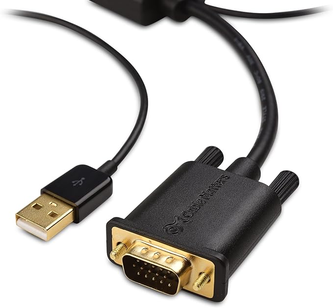 Cable Matters VGA to HDMI Adapter for Monitor and TV (VGA to HDMI Converter) with Audio Support